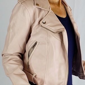 Faux Leather Moto Jacket SIZE S.